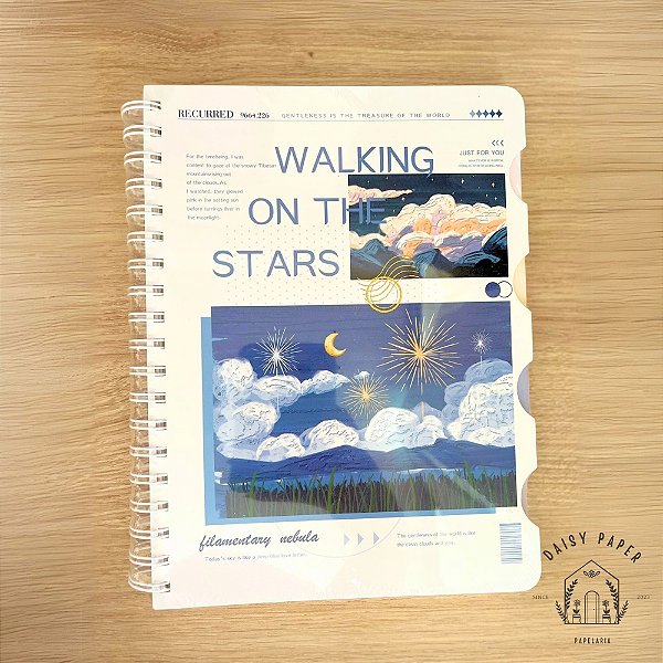 Caderno Sonhador com divisória Modelo 4