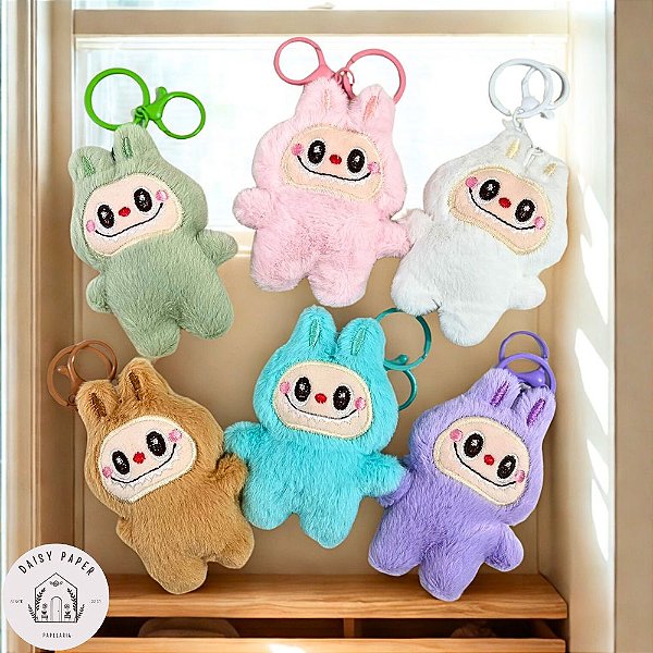 Chaveiro Mini Pelúcia Colorido