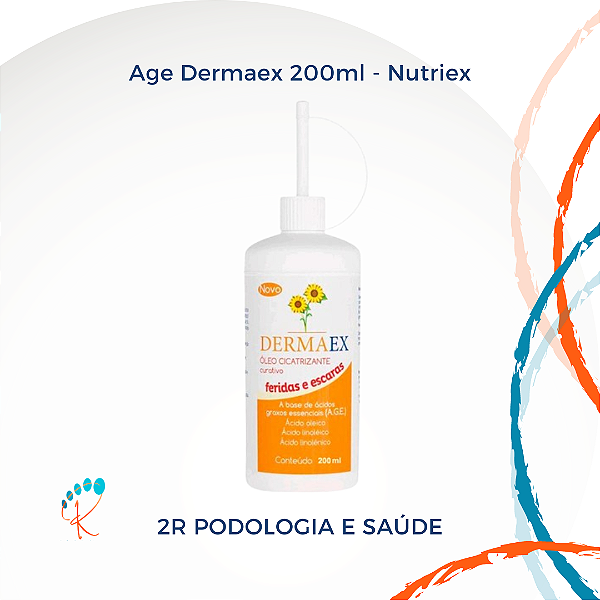 Óleo AGE Dermaex 200ml Nutriex | Cicatrizante com Girassol
