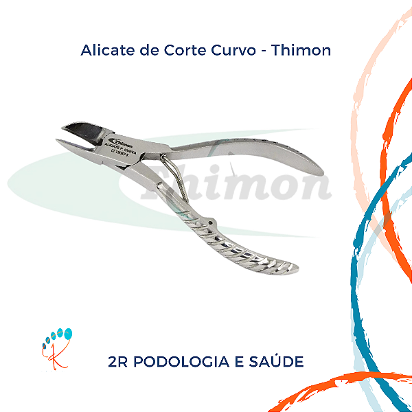 Alicate Corte Unha Curvo Thimon | Aço Inox Profissional
