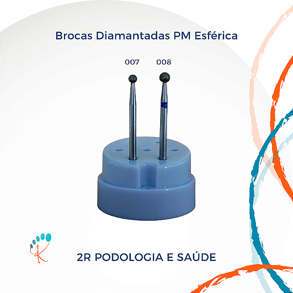 Broca Diamantada PM p/ Podologia, Unhas e Odontologia