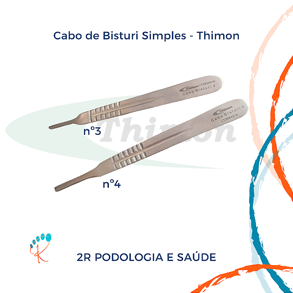 Cabo de Bisturi Thimon – Profissional em Aço Inox Autoclavável