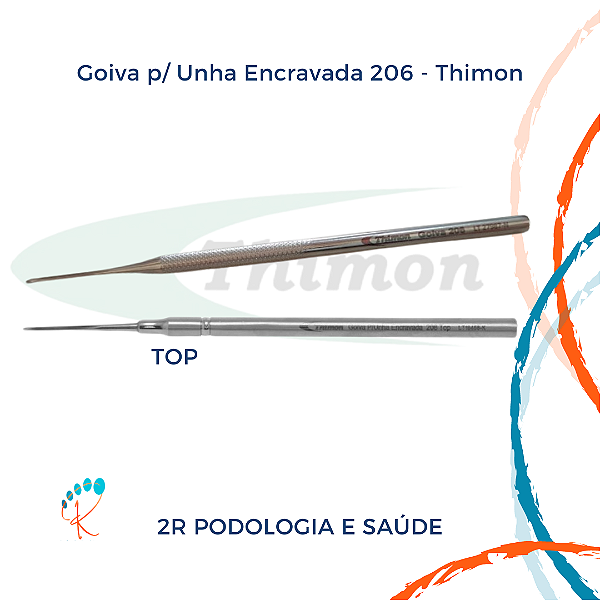 Goiva Podológica Thimon em Aço Inox | Unha Encravada