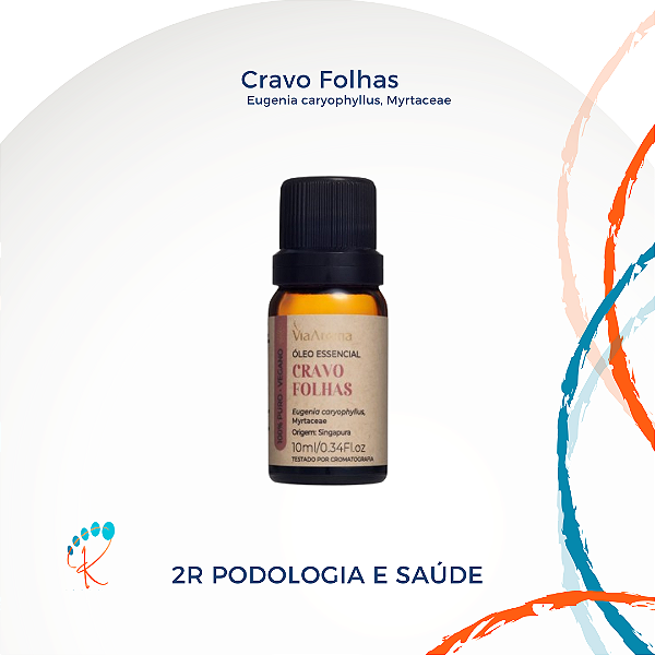 Óleo Essencial Cravo Folhas Via Aroma 10ml | Aromaterapia