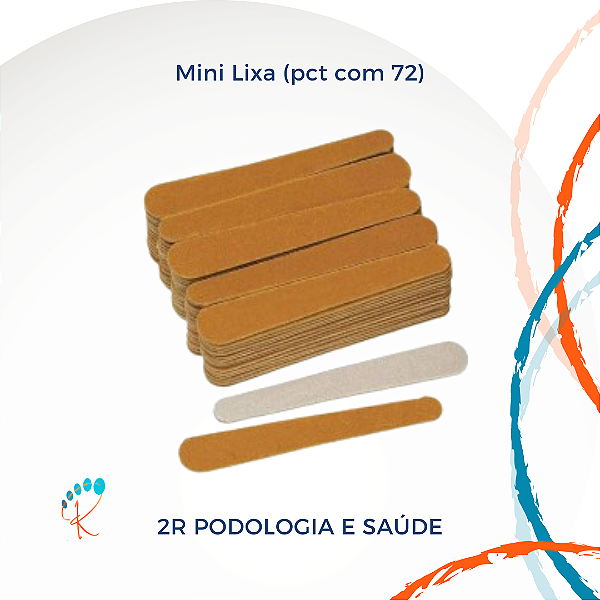 Lixa Mini Descartável c/72 | Modelagem e Acabamento Profissional