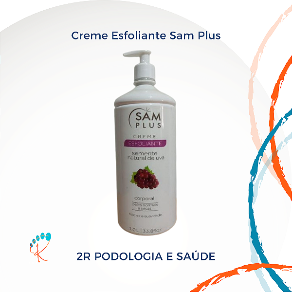 Creme Esfoliante Corporal Semente de Uva 1L – Sam Plus