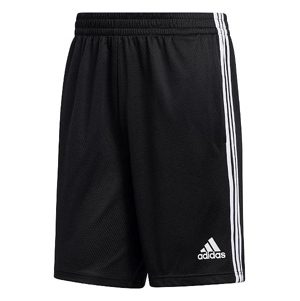 Short Adidas 3S Masc Black / White 2GG - Athletes