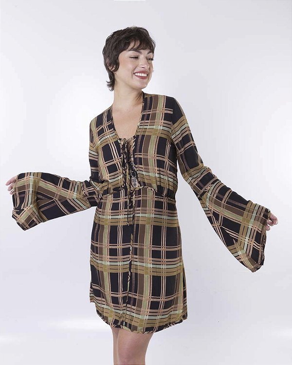 Vestido Xadrez All Is Love - Color Me