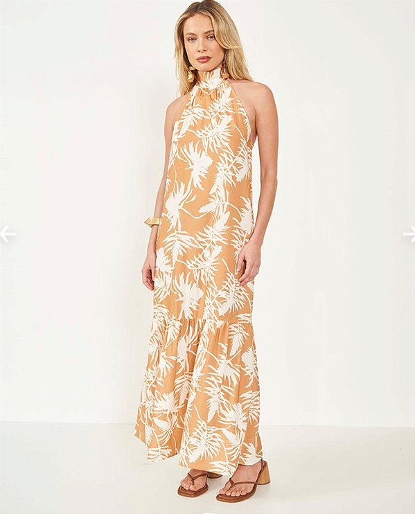 Vestido Colcci Loose Com Linho Estampado P - Izibida