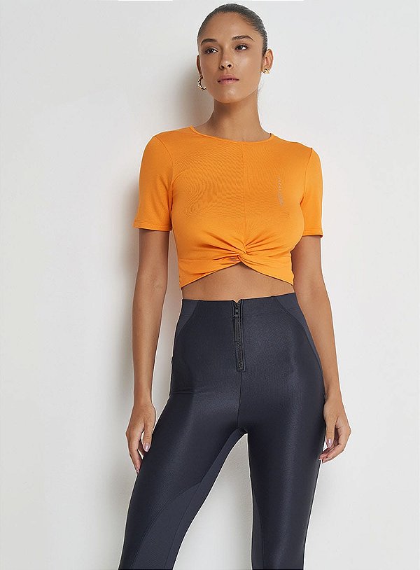 Blusa Colcci Transpassada Sport Studio laranja - Izibida