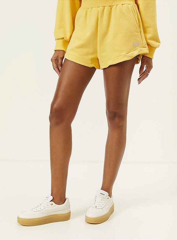 Short Colcci Sport Studio Moletom Amarelo - Izibida