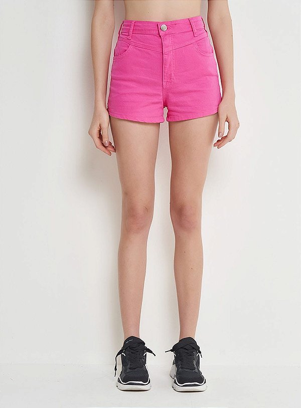 Short Colcci Sarja Dunnah Stretch Rosa - Izibida