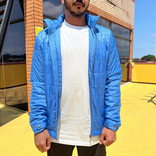 Jaqueta Colcci Puffer Com ZíperAzul 36
