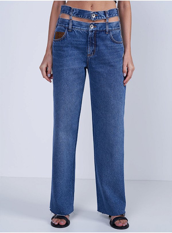 Calca Jeans Colcci Leoni Low Cós Duplo 36