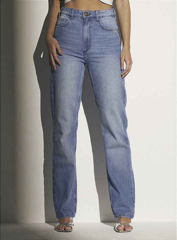 Calça Jeans Sommer Reta Cintura Alta 36