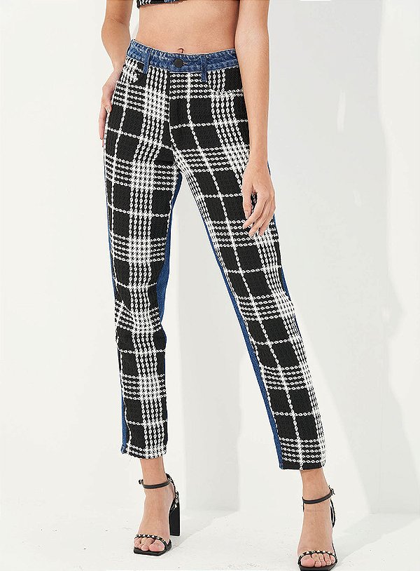 Calca Jeans Colcci Bruna Com Tweed 36