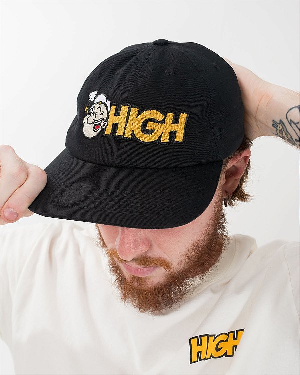 6 Panel High x Popeye Black