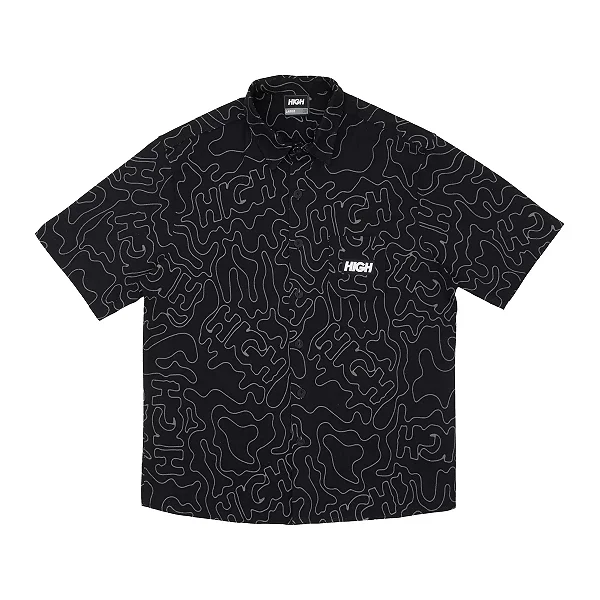 Button Shirt Mountains Black - High Company