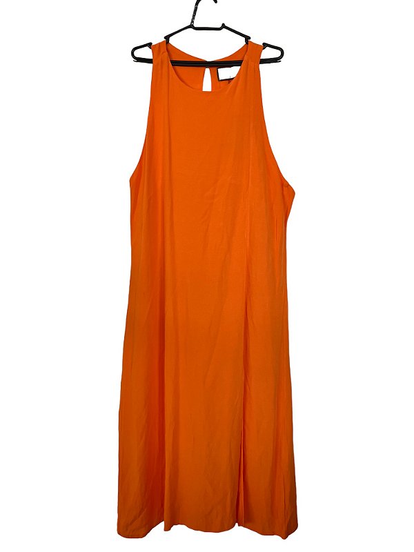 Vestido Fenda laranja Allma M