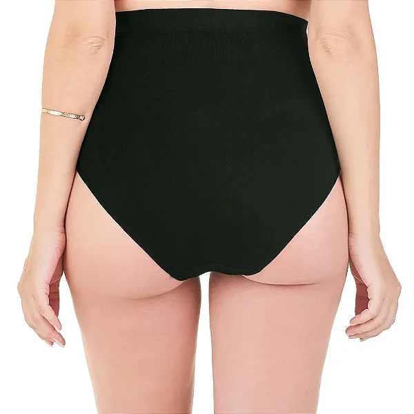 Calcinha Maternity Preta sem Costura