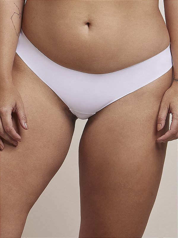 Calcinha Biquini Invisivel - Branco - Bonjour