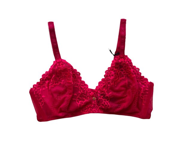 Sutia Meia-Taca Sem Bojo Em Renda Na Sua Medida - Taca D - Pink Euforia - Hope