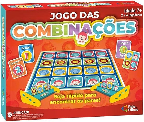 Jogo das Combinações 109 Peças