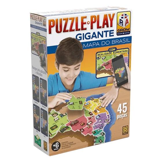 Puzzle Contorno Gigante - Mapa do Brasil