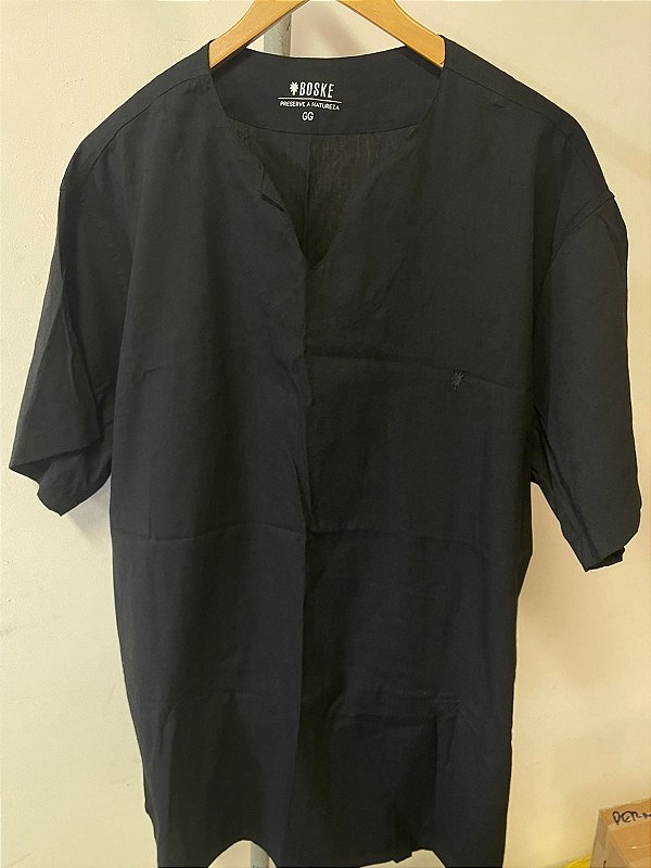 Camisa Lisa Preta