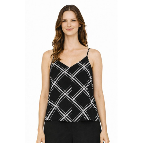 Cropped Regata Preto com Listras Contrast - Animale