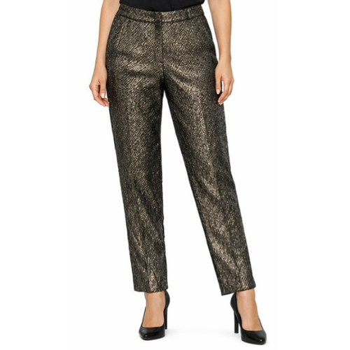 Calça Ampla Metalic Dourado Gold Texture - Animale