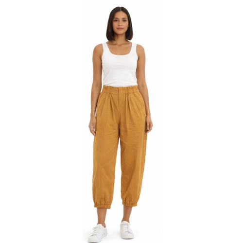 Calça 100% Algodão Mostarda Ocre - Animale