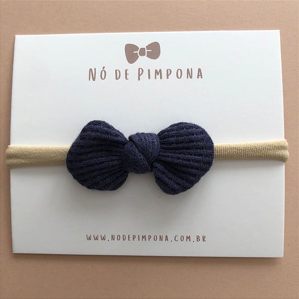 Faixa de Tecido Bebê Algodão- Azul Marinho