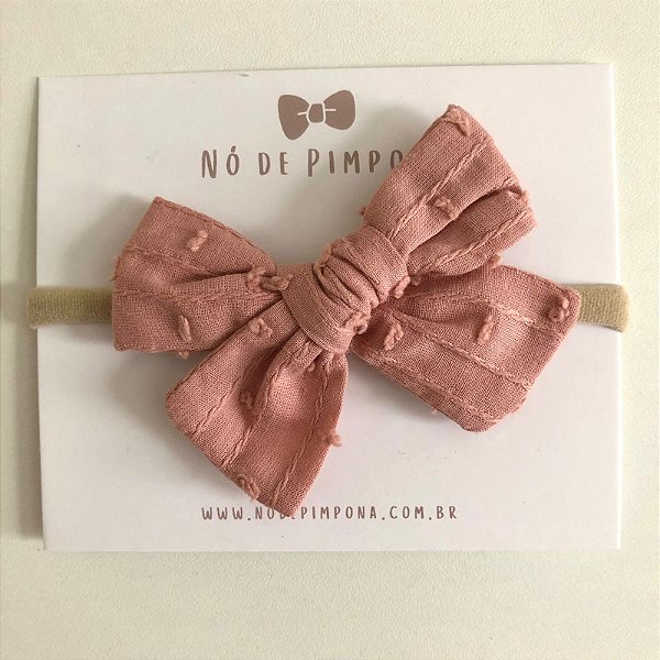 Faixa de Tecido Bebê Algodão - Rose