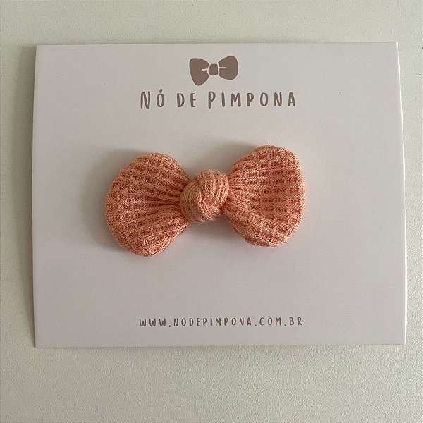 Laço de Tecido Algodão- Salmão