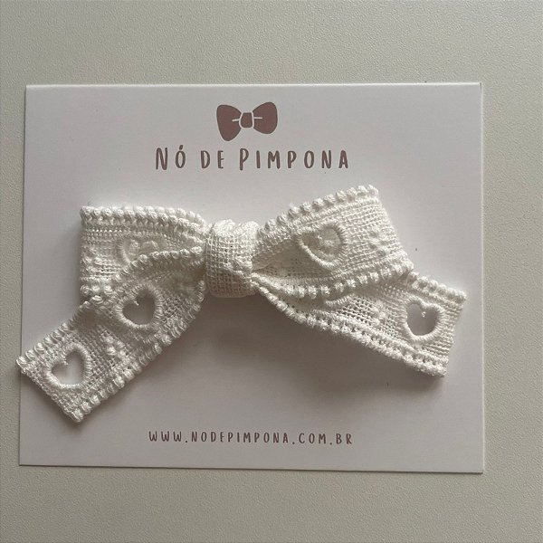 Laço de Rendado Coração