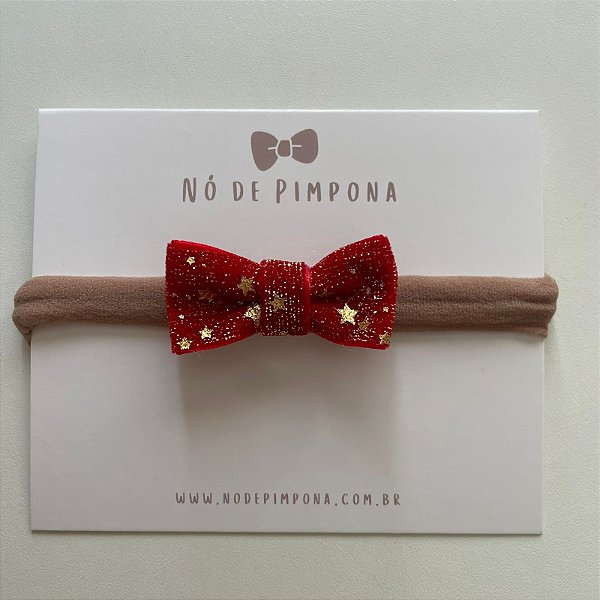 Faixa para Bebê Mini - Vermelho com Estrelas