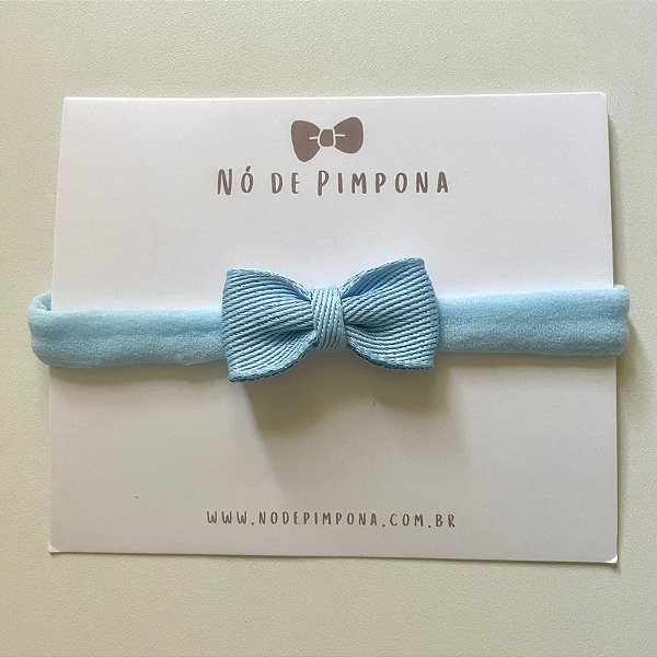 Faixa Mini Para Bebê Jeans - Azul