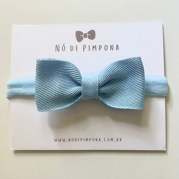 Faixa Para Bebê Jeans - Azul