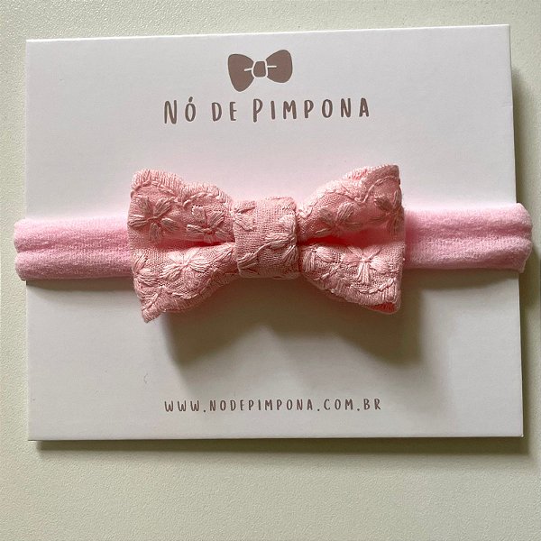 Faixa de Bebê Laços -Rosa- Coleção Bambolê