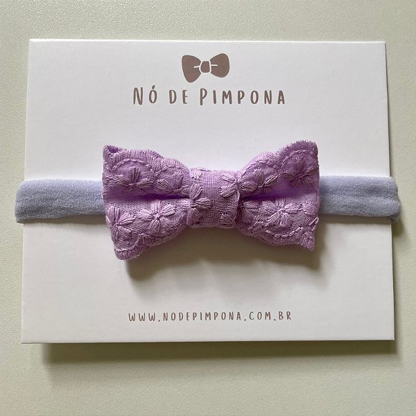Faixa de Bebê Laços -Lilás - Coleção Bambolê