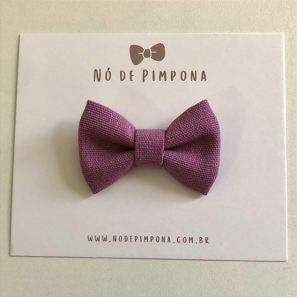 Laço de Linho - Roxo