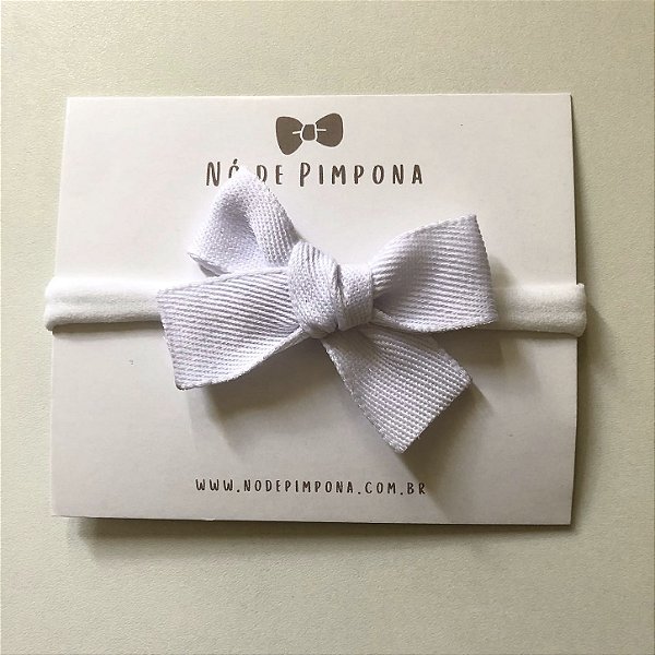 Faixa de Bebê Jeans - Branco