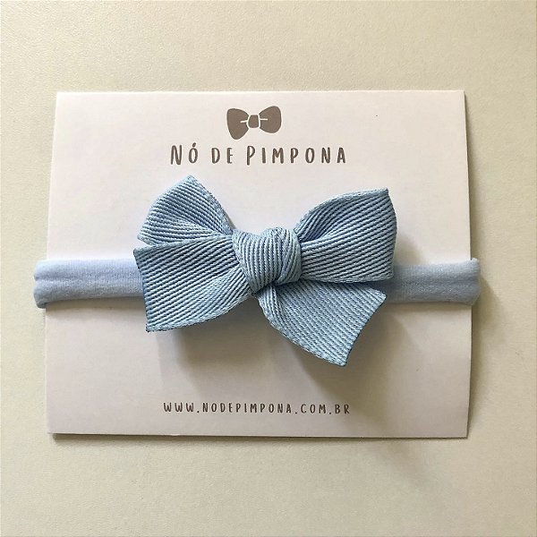 Faixa de Bebê Jeans - Azul Bebê