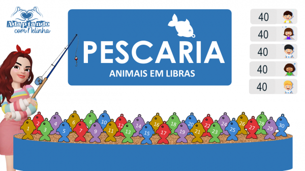 PESCARIA ANIMAIS ILUSTRADOS 2 VERSÕES