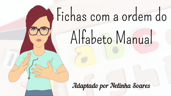 Fichas com ordem do alfabeto manual