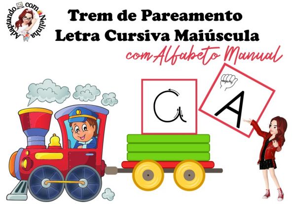 Trem de PAREAMENTO com letra Cursiva