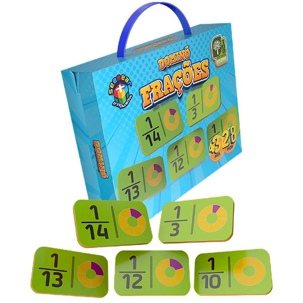 DOMINÓ DAS FRAÇÕES EM MDF