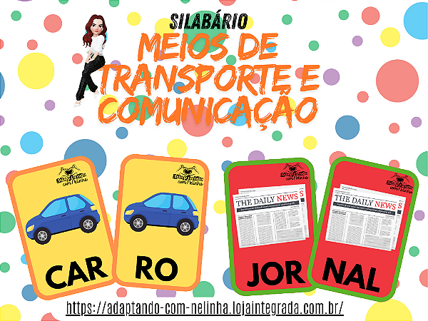 SILABÁRIO ´MEIOS DE TRANSPORTE E COMUNICAÇÃO