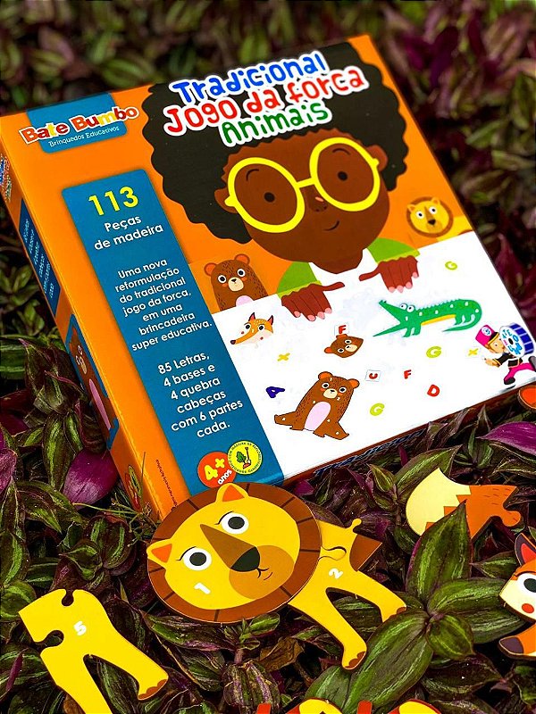 JOGO DA FORCA ANIMAIS EM MDF